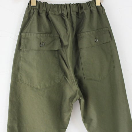 TRAVAIL MANUEL トラバイユマニュアル　バックサテンファティーグパンツ　#オリーブ、カーキ、ブラック　【送料無料】