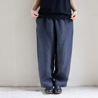 Linenya リネンヤ　リネンイージーパンツ　#ネイビー、ピンク 【送料無料】
