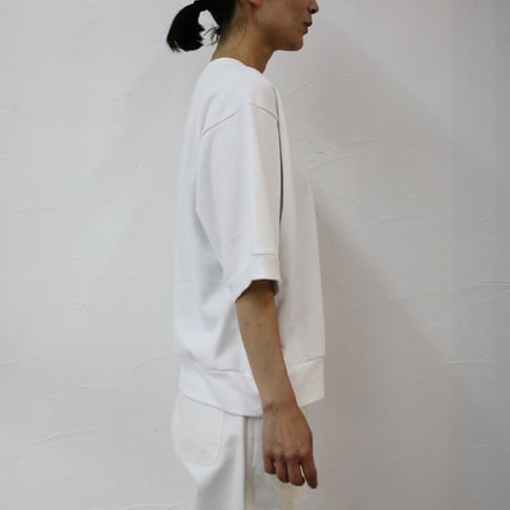 ARTE POVERA アルテポーヴェラ　ミニ裏毛半袖トレーナー　＃ホワイト、ネイビー