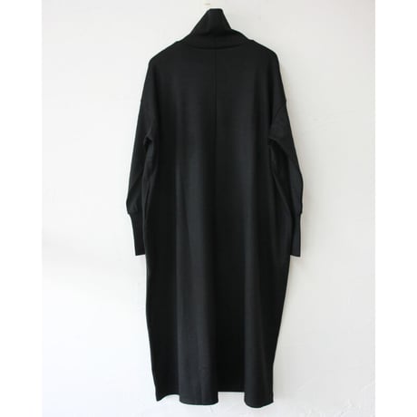 **再入荷** Linenya リネンヤ ハイネックワンピース　#ブラック　【送料無料】