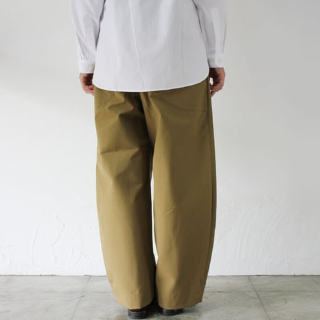 ASEEDONCLOUD アシードクラウド HandWerker Wide Trousers ウェザークロスワイドトラウザー　#カーキ　【送料無料】