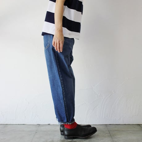 **またまたまた再入荷** sasanqua by trees Loose Tapered Denim ルーズテーパードデニム　#3year Wash【送料無料】
