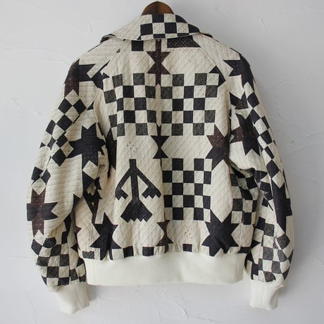 ASEEDONCLOUD アシードンクラウド　Map quilt print P.E Blouson #off white 【送料無料】