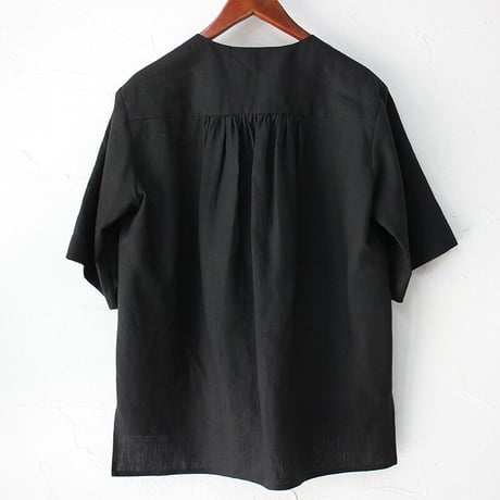atelier naruse アトリエナルセ　リネンVネックシャツ｜linen V neck shirt