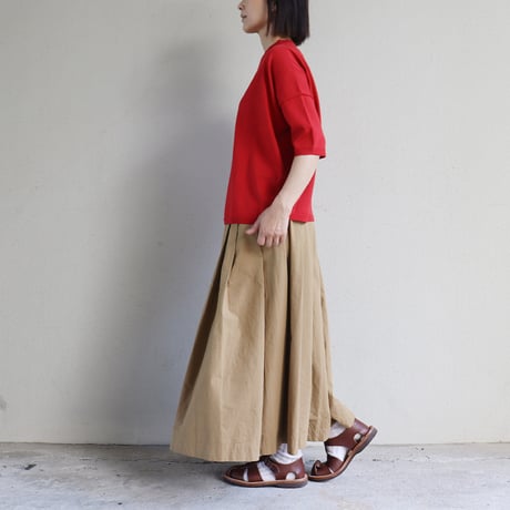 **新色追加・またまたまた再入荷** LinenYa リネンヤ as it is. コットンボートネック5分袖ニット　【送料無料】
