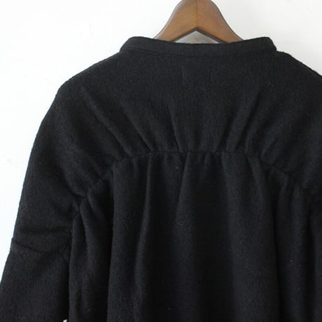 maomade マオメイド　圧縮ウール バックギャザー ジャケット　#ネイビー、ブラック