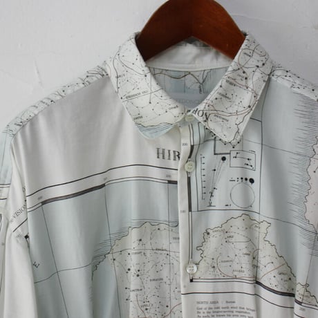 ASEEDONCLOUD アシードンクラウド　Hiraeth map print Classic one-piece #Pale blue 【送料無料】