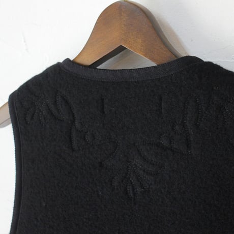 ASEEDONCLOUD アシードンクラウド　Kigansai wool fleece vest #black 【送料無料】