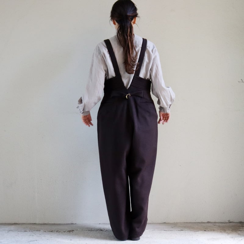 【希少】susuri ★ススリ リネンコットン ムースパンツ サロペット susuri ススリ リネン コットン ムース パンツ 24-501 | iroma