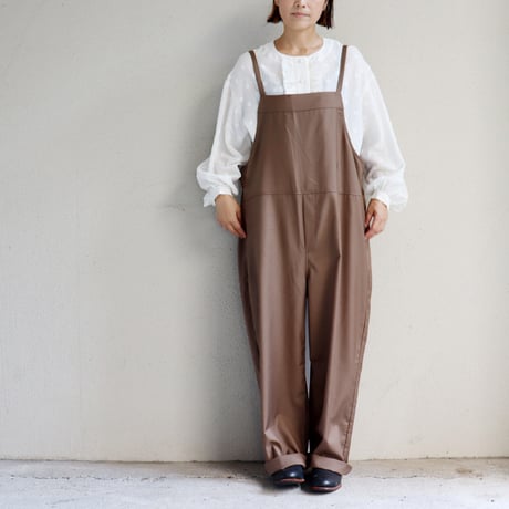 maomade マオメイド　T/Rサロペット　#カーキブラウン、ブラック