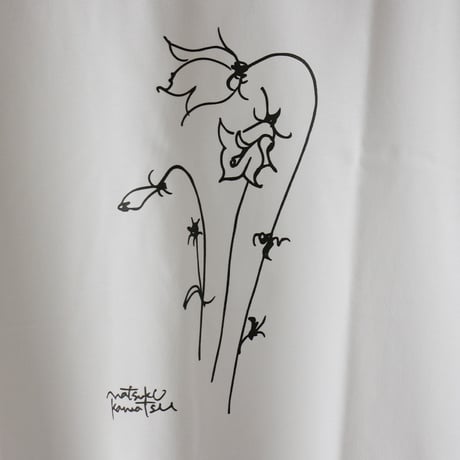 amne アンヌ　" Blåklocka " half sleeve tee　#ホワイト、ブラック、サックス