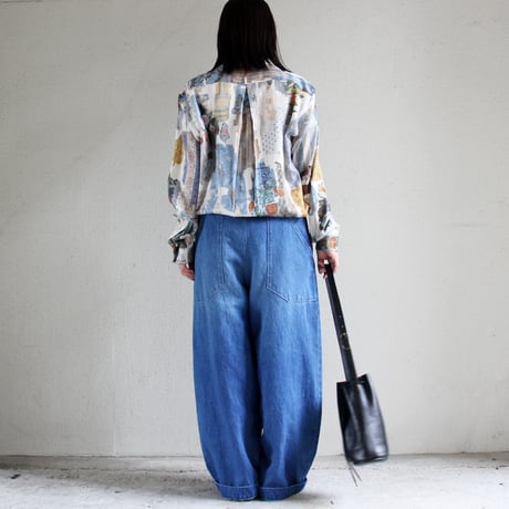 ASEEDONCLOUD アシードンクラウド　Travel memories print Kafusho shirt #マルチ　【送料無料】