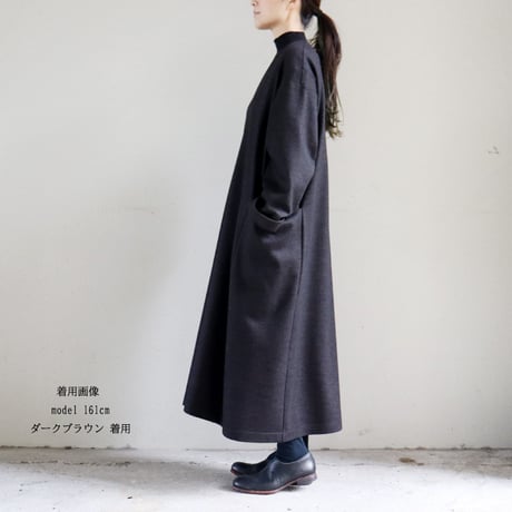 atelier naruse アトリエナルセ　wool jersey one-piece　ウールジャージーワンピース　【送料無料】
