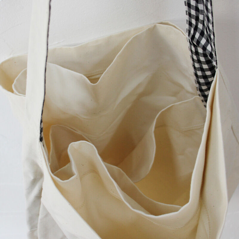 homspun コットンショルダーバッグ ラージ ホームスパン homspun ホームスパン コットンショルダーBAG（大） #生成り