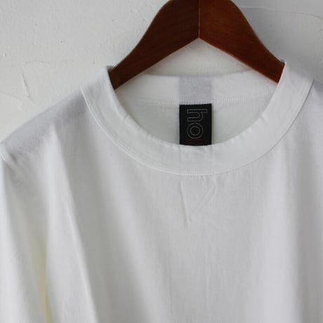 **再入荷**　homspun ホームスパン　30/1天竺長袖Tシャツ　♯サラシ、サックス、ダークグリーン、ブラック