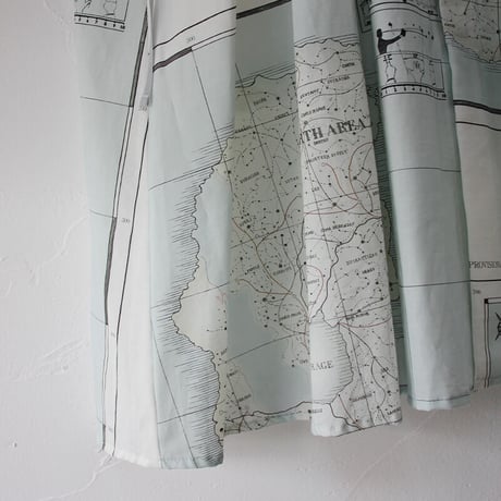 ASEEDONCLOUD アシードンクラウド　Hiraeth map print Classic one-piece #Pale blue 【送料無料】