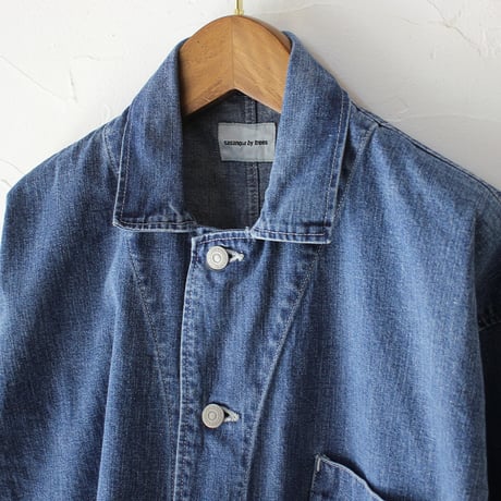 sasanqua by trees サザンカバイツリーズ　10.5オンスネップデニムカバーオール　#3year wash
