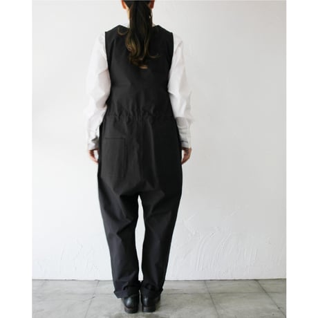 **再入荷** atelier naruse アトリエナルセ　ヴィンテージ馬布コットンオーバーオール　#キナリ、ベイジュ、ブラック