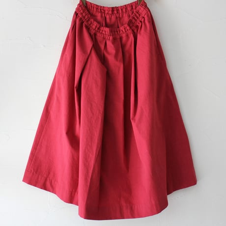 **またまた再入荷** Linenya リネンヤ　高密度コットンタックスカート