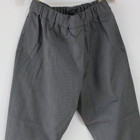 **ライトブラウン再入荷**TRAVAIL MANUEL トラバイユマニュアル　グレンチェックノームパンツ　♯グレー、ライトブラウン　【送料無料】