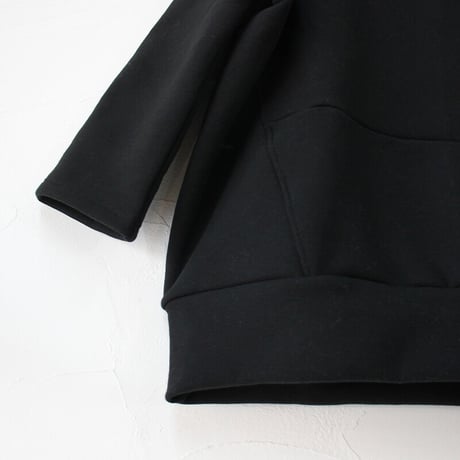 **またまた再入荷** Linenya リネンヤ　裏起毛ボリュームネックプルオーバー　#ブラック　【送料無料】