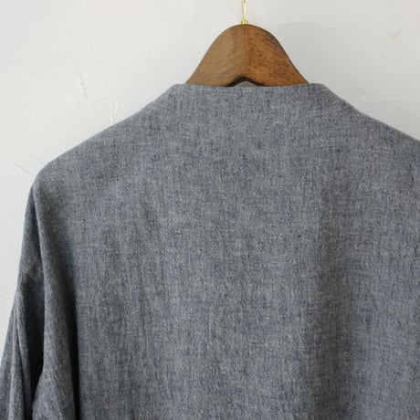 atelier naruse アトリエナルセ　コットンヘンプインディゴチャイナブラウス　cotton hemp indigo Chinese blouse