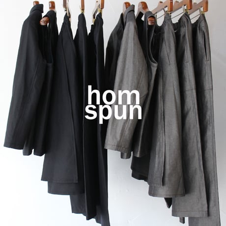 **再入荷** homspun ホームスパン　W/Lジャケット　#ダークブラウン、ブラック　【送料無料】