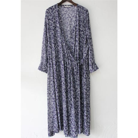 atelier naruse アトリエナルセ　デヴォ社～mini flower～カシュクールワンピース　#ネイビー