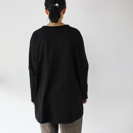 **2022s/s分到着** TRAVAIL MANUEL トラバイユマニュアル　ミディ天竺ワイドプルオーバー　#WHITE、SAGE、BLACK