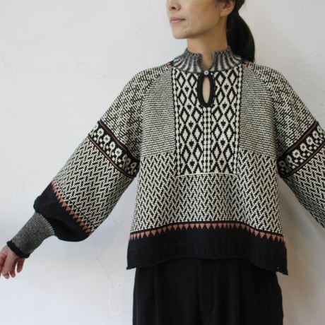 ASEEDONCLOUD アシードンクラウド　Kigansai Knit Blouse #black 【送料無料】