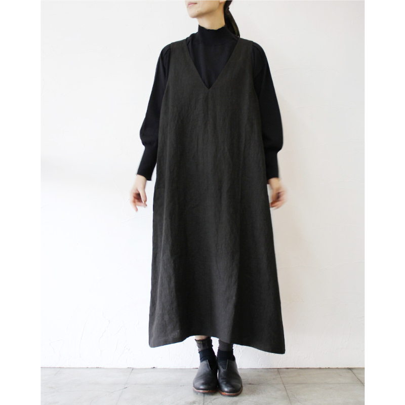 またまたまた再入荷** LinenYa リネンヤ リネンジャンパースカート  