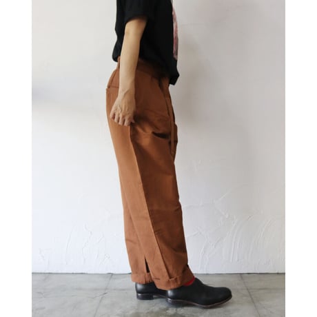 amne アンヌ　LINEN KERSEY belted bonito #Sand , Terracotta 【送料無料】