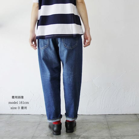 **またまたまた再入荷** sasanqua by trees Loose Tapered Denim ルーズテーパードデニム　#3year Wash【送料無料】