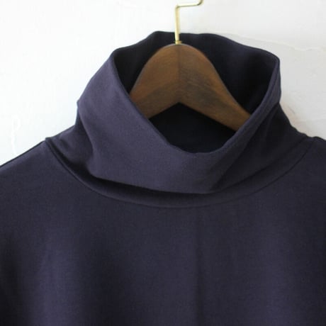 **またまた再入荷** LinenYa リネンヤ　コットンハイネックプルオーバー　#ネイビー、ブラック　【送料無料】