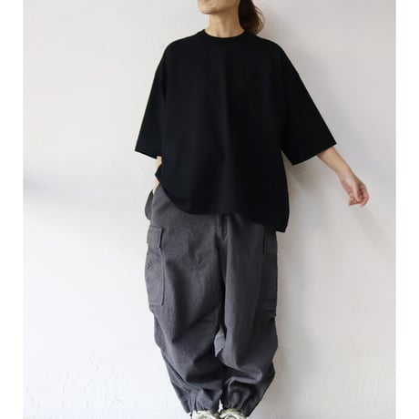 TRAVAIL MANUEL トラバイユマニュアル　コンパクト天竺6分袖Tシャツ