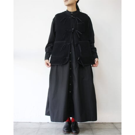 ASEEDONCLOUD アシードンクラウド　Kigansai wool fleece vest #black 【送料無料】