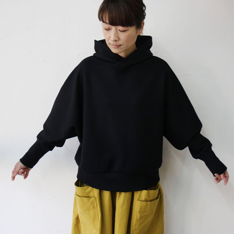 再入荷** Linenya リネンヤ ウールドルマンパーカー #ブラック | sukima