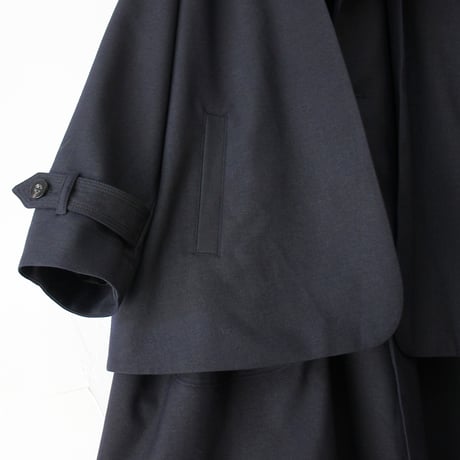 ASEEDONCLOUD アシードンクラウド　Chimney ash wool Seiyakou inverness coat #navy