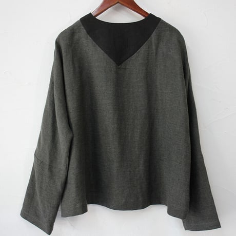 MAGALI マガリ　ブラッシュドベルギーリネンカーディガン　#ホワイト、ベージュ、チャコール
