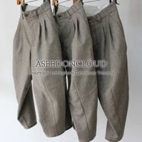 ASEEDONCLOUD アシードンクラウド　Hyouryushi herringbone Lighthouse Trousers #Beige 【送料無料】