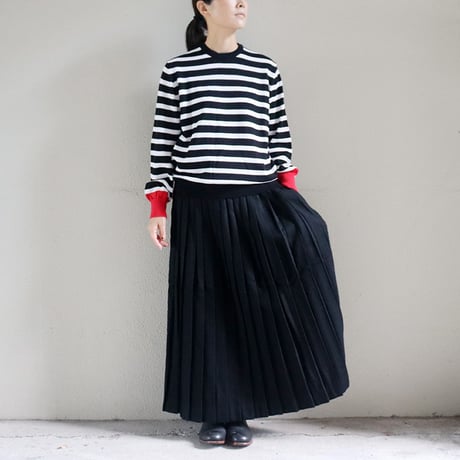 atelier naruse アトリエナルセ　cotton wool boarder knit コットンウールボーダーニット
