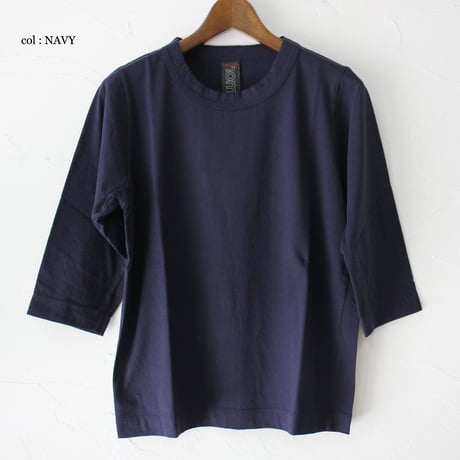 **2026秋冬分到着** homspun ホームスパン　30/1天竺7分袖Tシャツ
