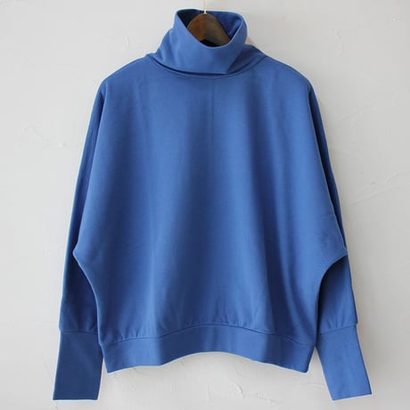 **またまた再入荷** LinenYa リネンヤ　ミニ裏毛ハイネックプルオーバー　#ブルー、アイボリー　【送料無料】