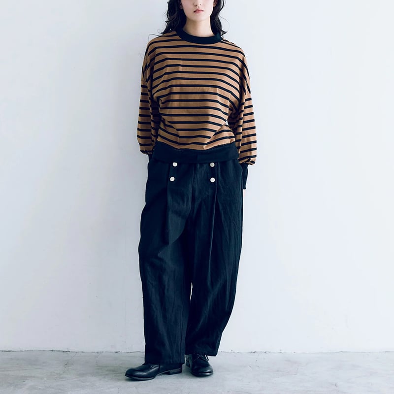 今季新品　MAGALI ハイゲージコットンバスクボーダーカットソー MAGALI｜ハイゲージコットン バスクボーダーカットソー - くらす