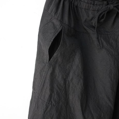 **再入荷** homspun ホームスパン　C/Lシャンブレーフレアースカート　#ブラック　【送料無料】