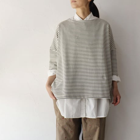 **またまた再入荷**　Linenya リネンヤ　デラヴェボーダー７分袖Tシャツ　【送料無料】