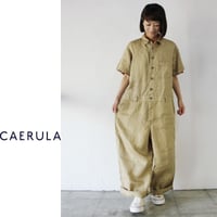 **ラスト一点再入荷**CAERULA カエルラ 製品染めオールインワン #ベージュ【送料無料】