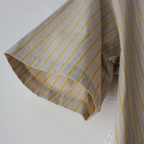 atelier naruse アトリエナルセ　cotton linen shibori hem pullover　コットンリネン裾絞りプルオーバー　#ベイジュ