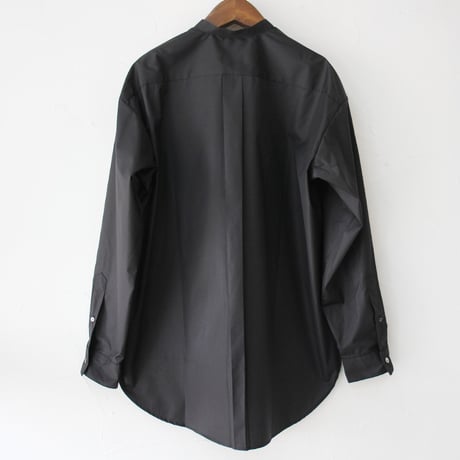 amne アンヌ　ドライピマクラシックシャツ　#ブラック　【送料無料】