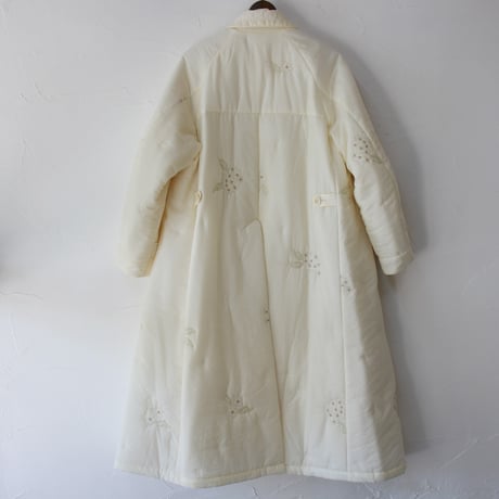 ASEEDONCLOUD アシードンクラウド　Sankayo embroidery quilt Laboratory coat #Ivory  【送料無料】